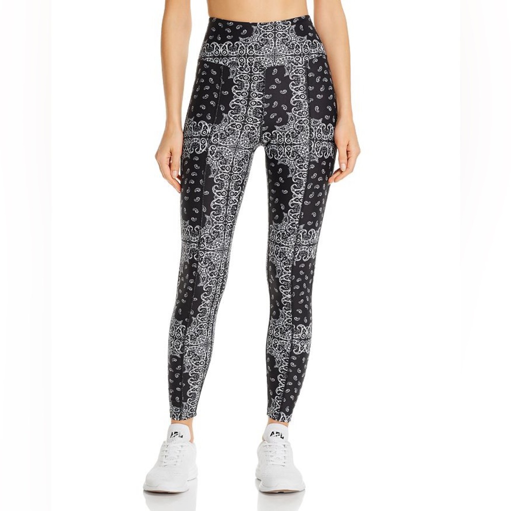 NWOT Year of Ours Black and White Bandana Leggings